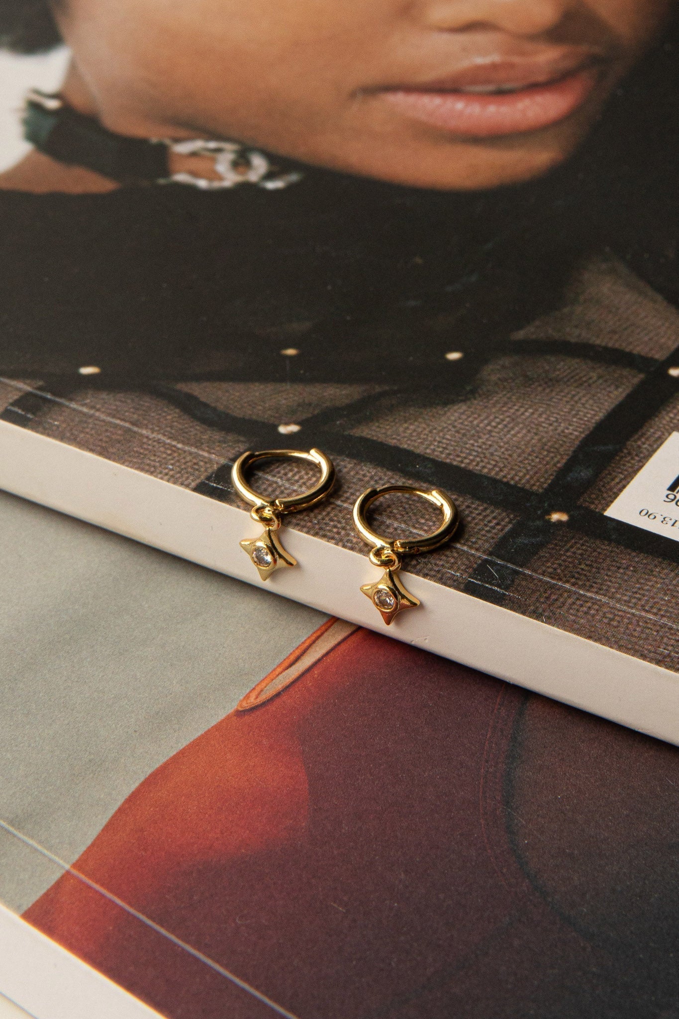 Lucida Diamond Gold Earrings