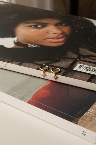 Lucida Diamond Gold Earrings