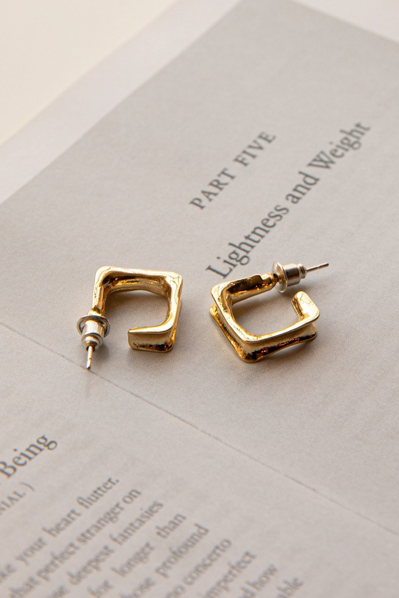 Open Gold Isis Hoops