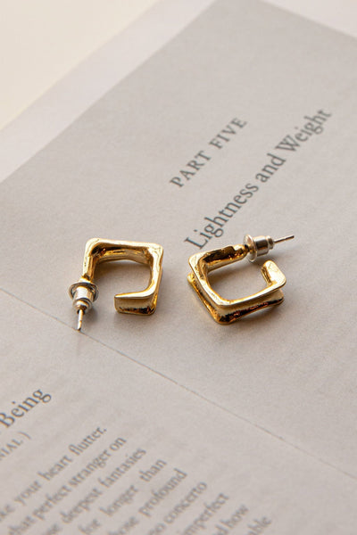 Open Gold Isis Hoops