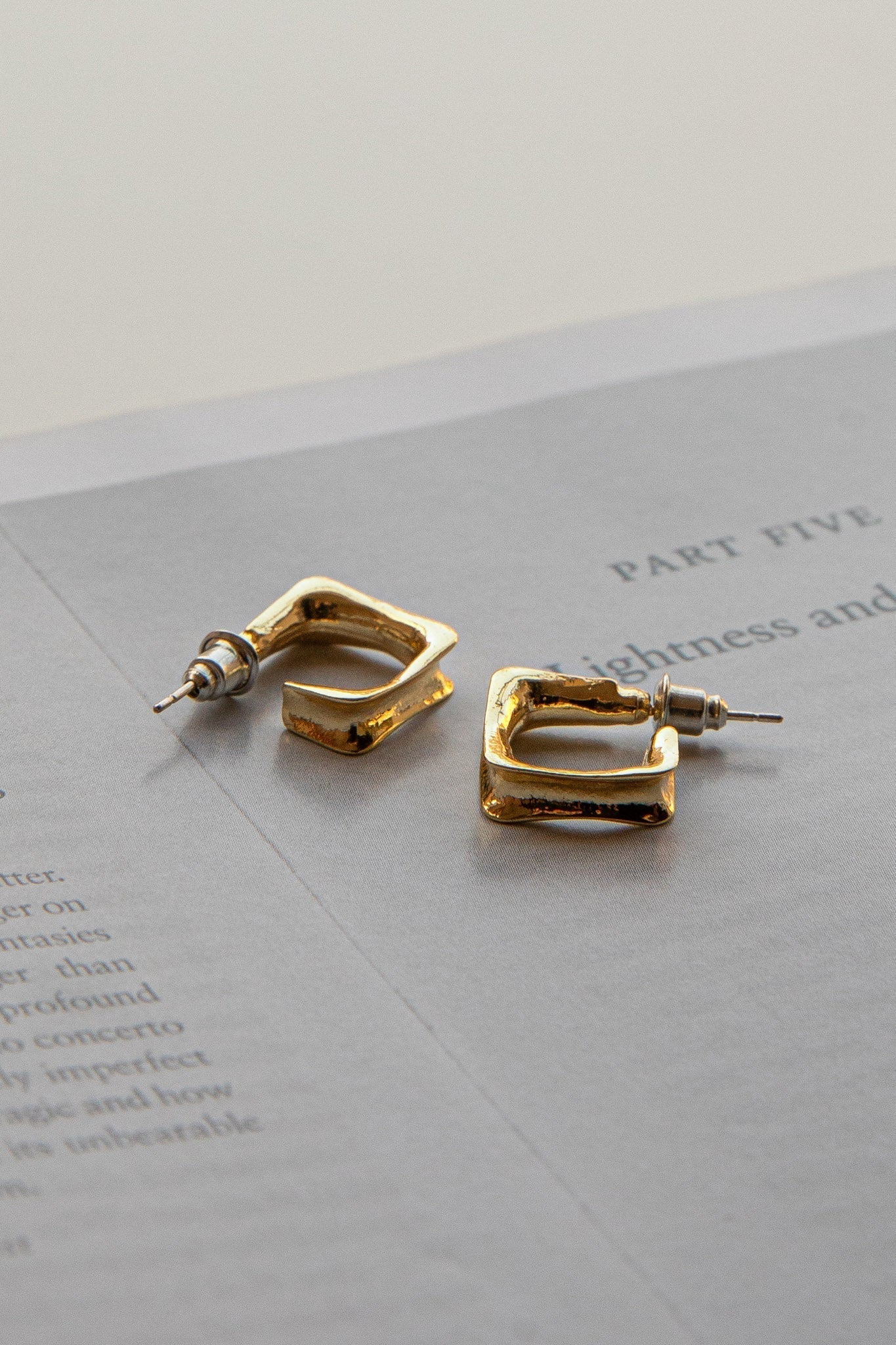 Open Gold Isis Hoops