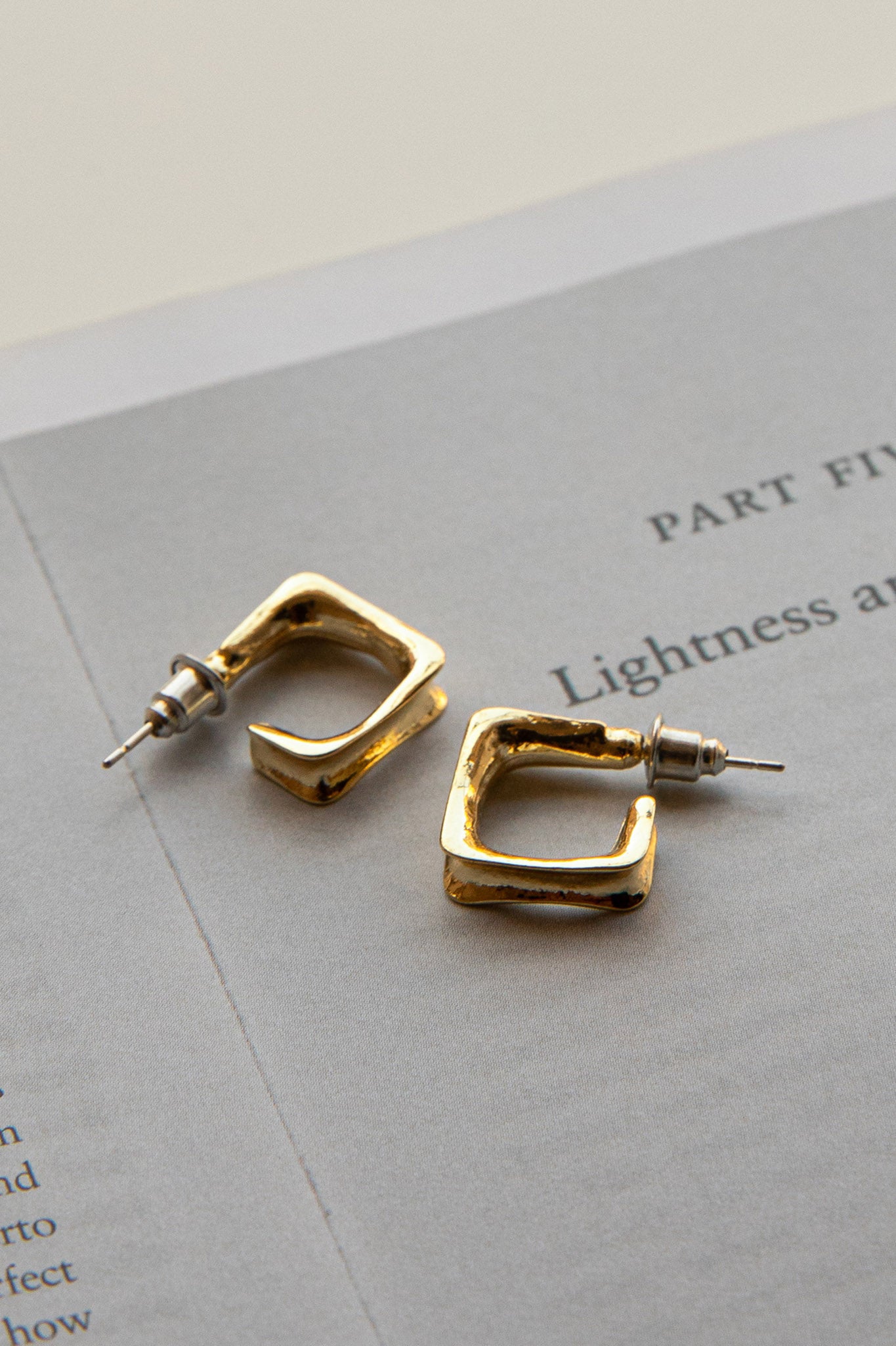 Open Gold Isis Hoops