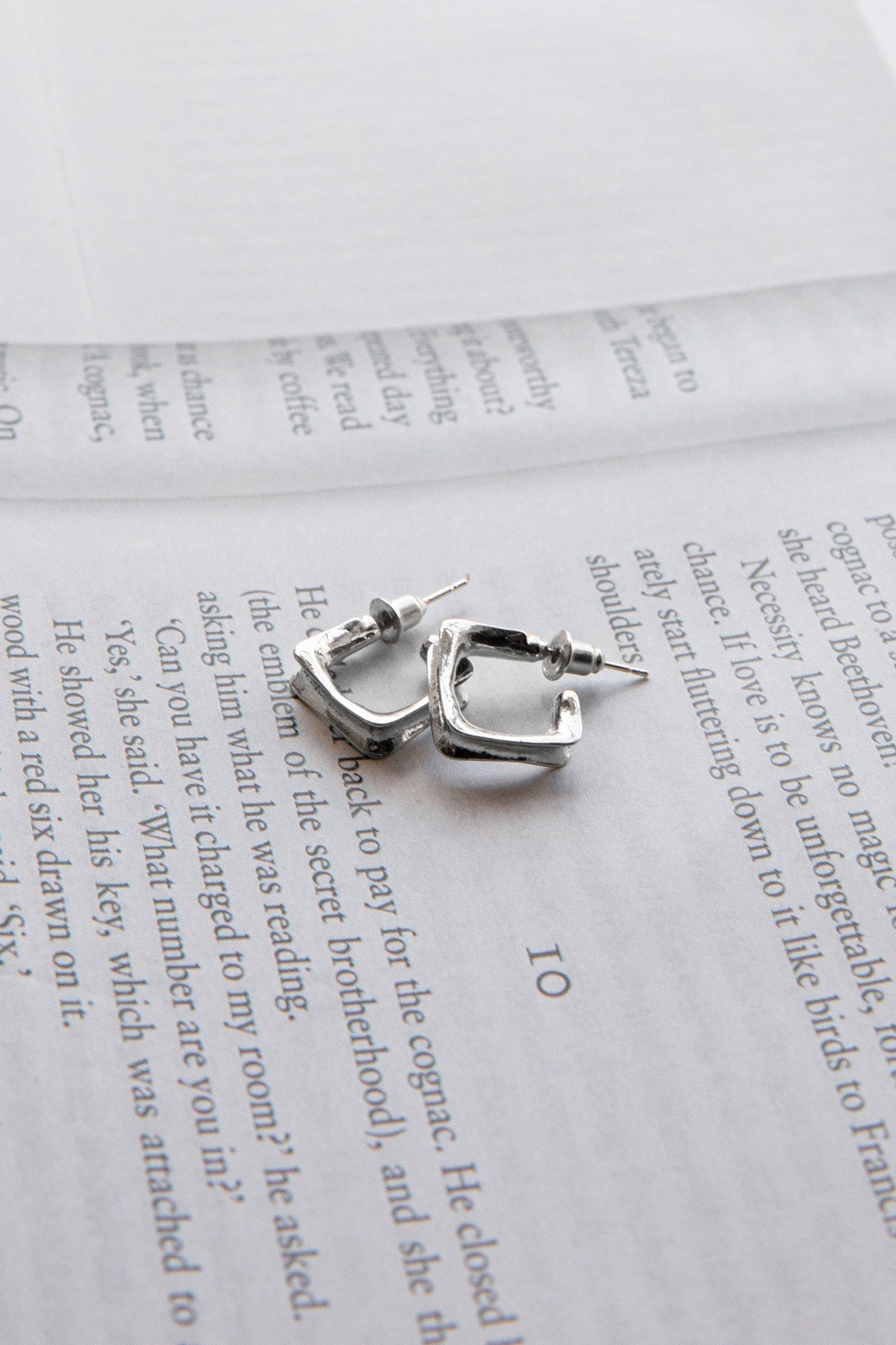 Open Silver Isis Hoops