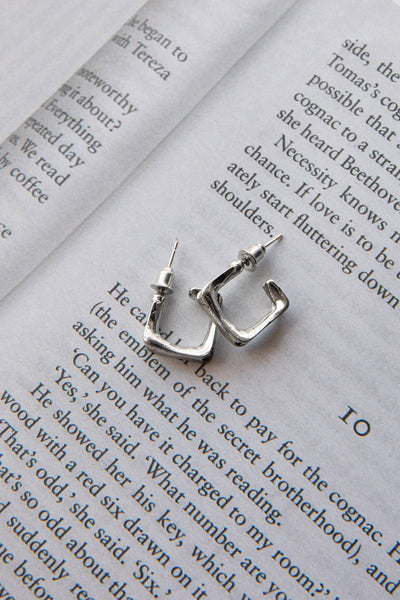 Open Silver Isis Hoops