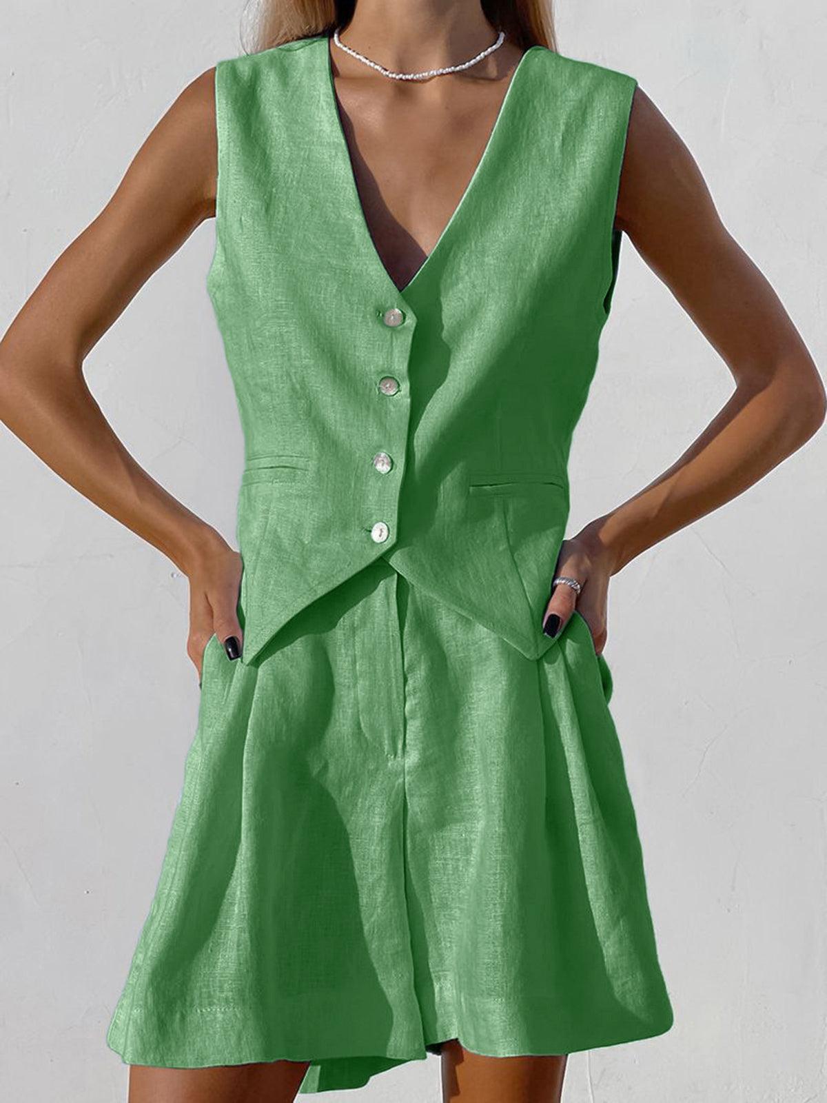Paros Cover Up Two-Piece Shorts Set
