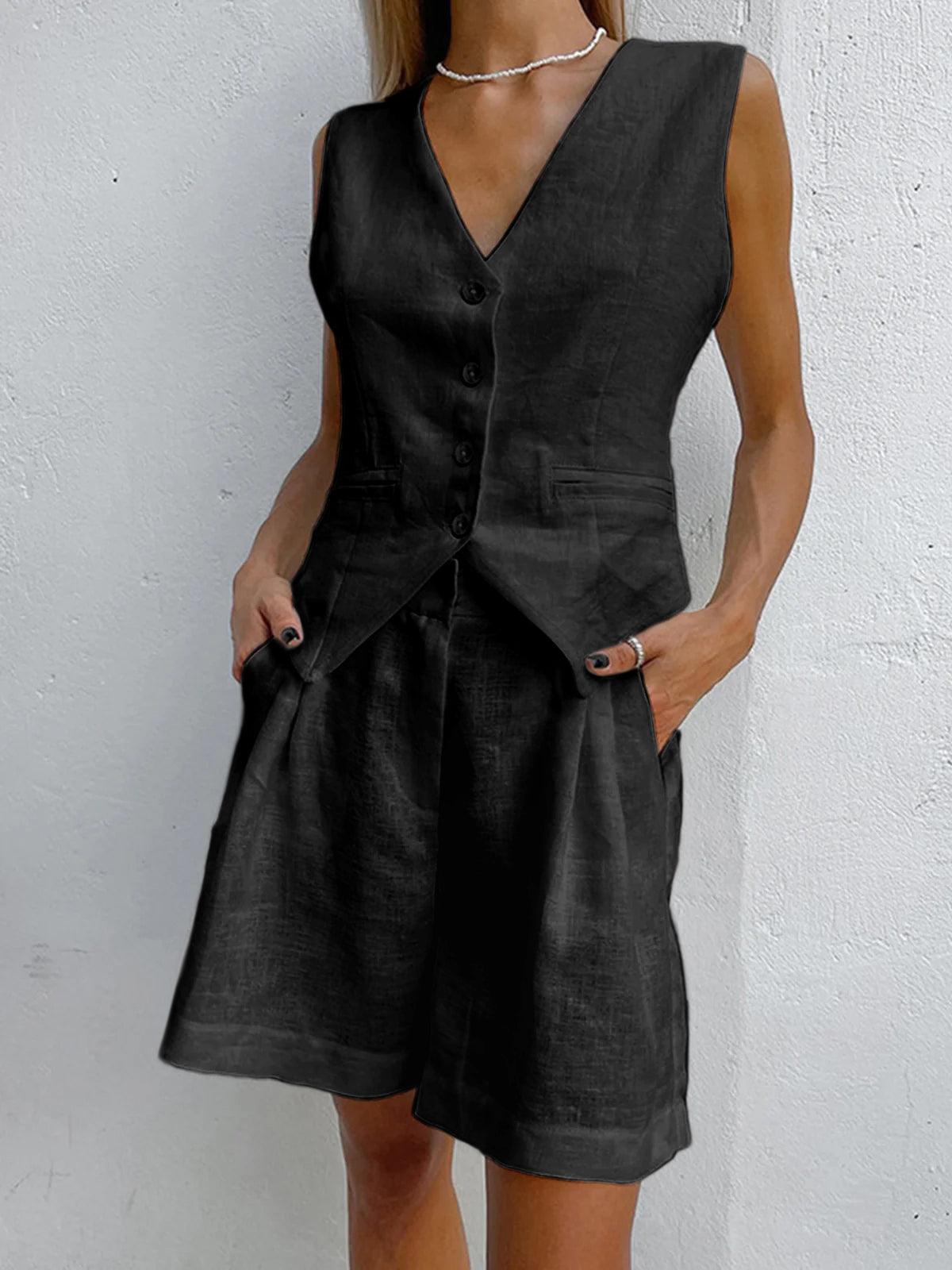 Paros Cover Up Two-Piece Shorts Set