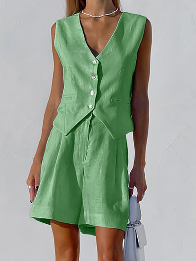 Paros Cover Up Two-Piece Shorts Set