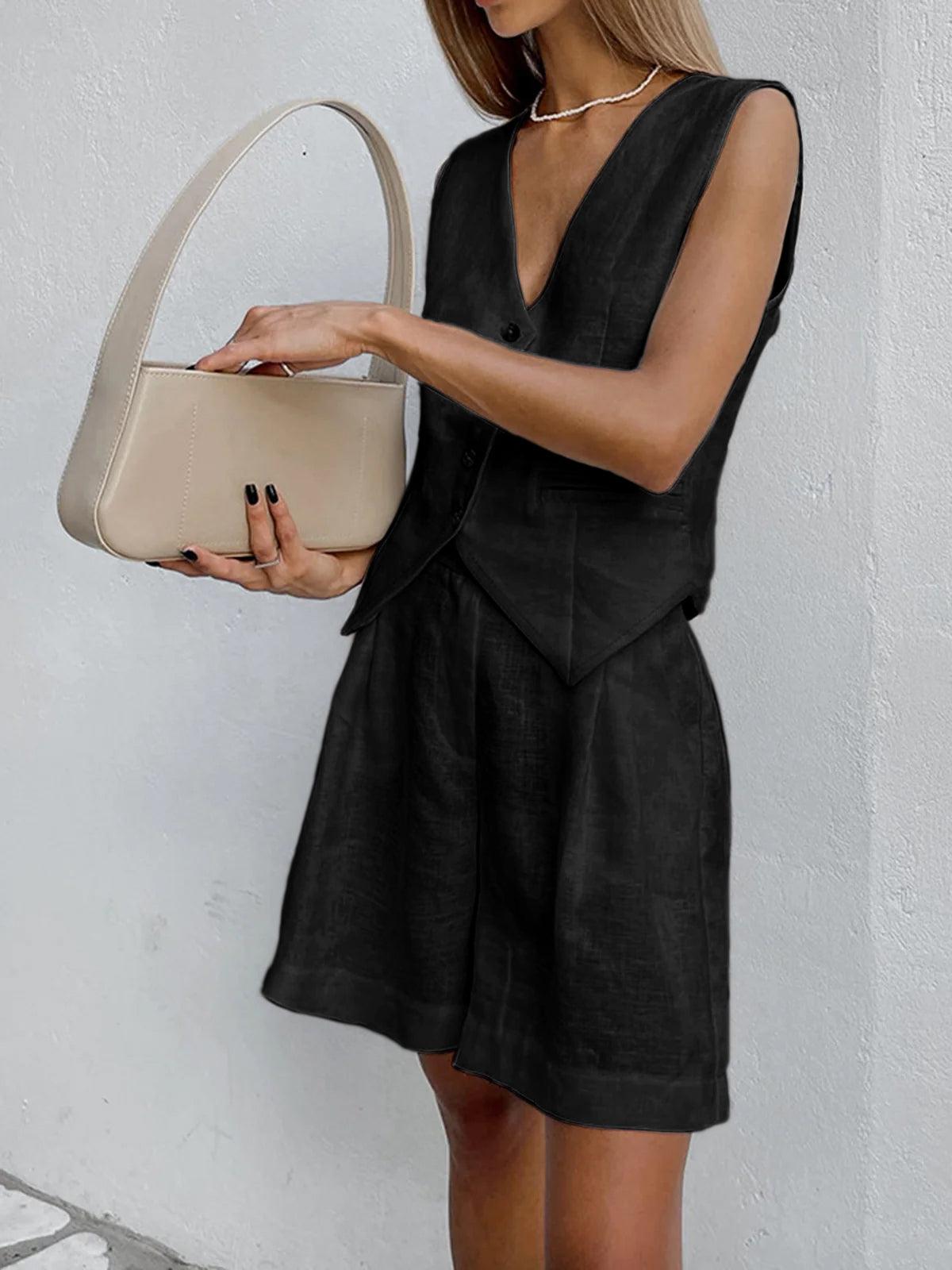 Paros Cover Up Two-Piece Shorts Set