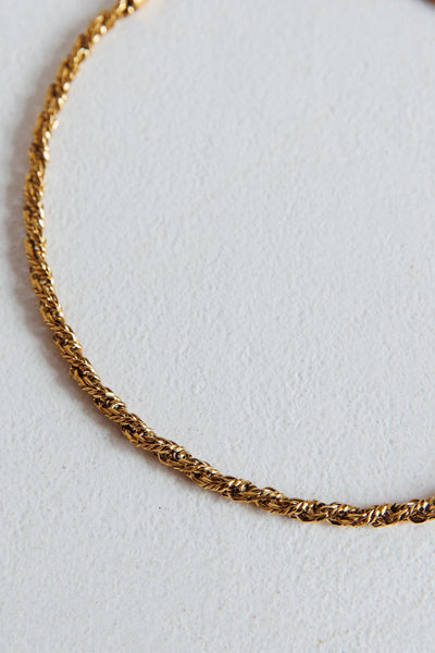 Prana Twist Gold Necklace