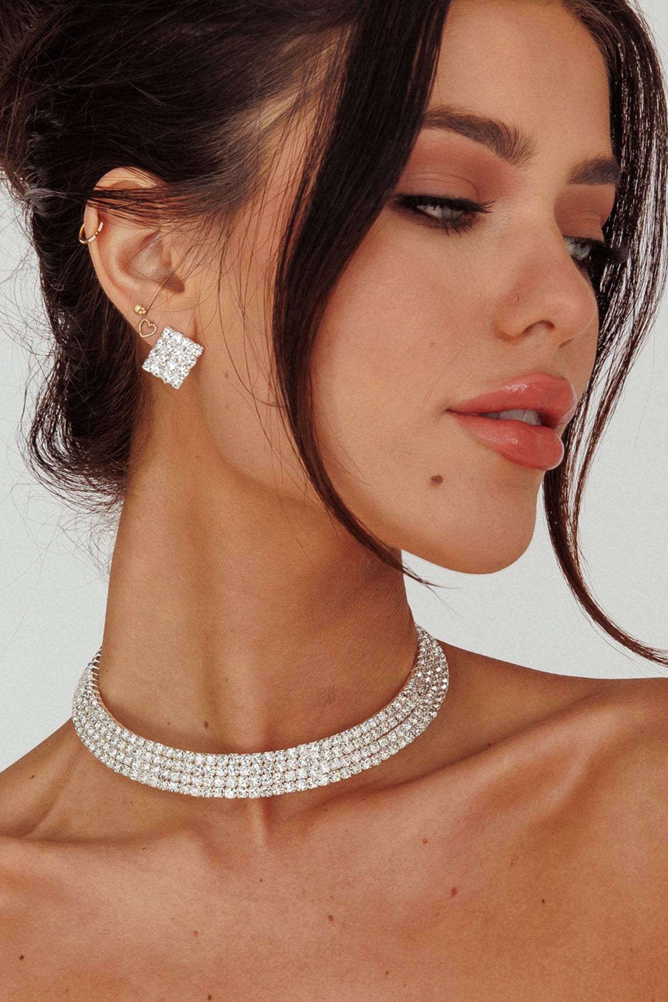 Sade Diamante Silver Jewellery Set