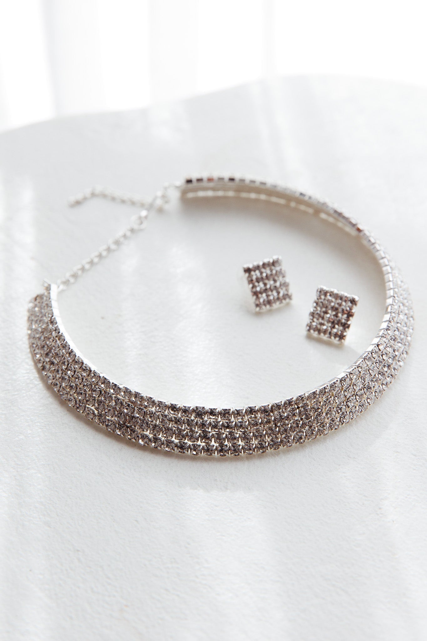 Sade Diamante Silver Jewellery Set
