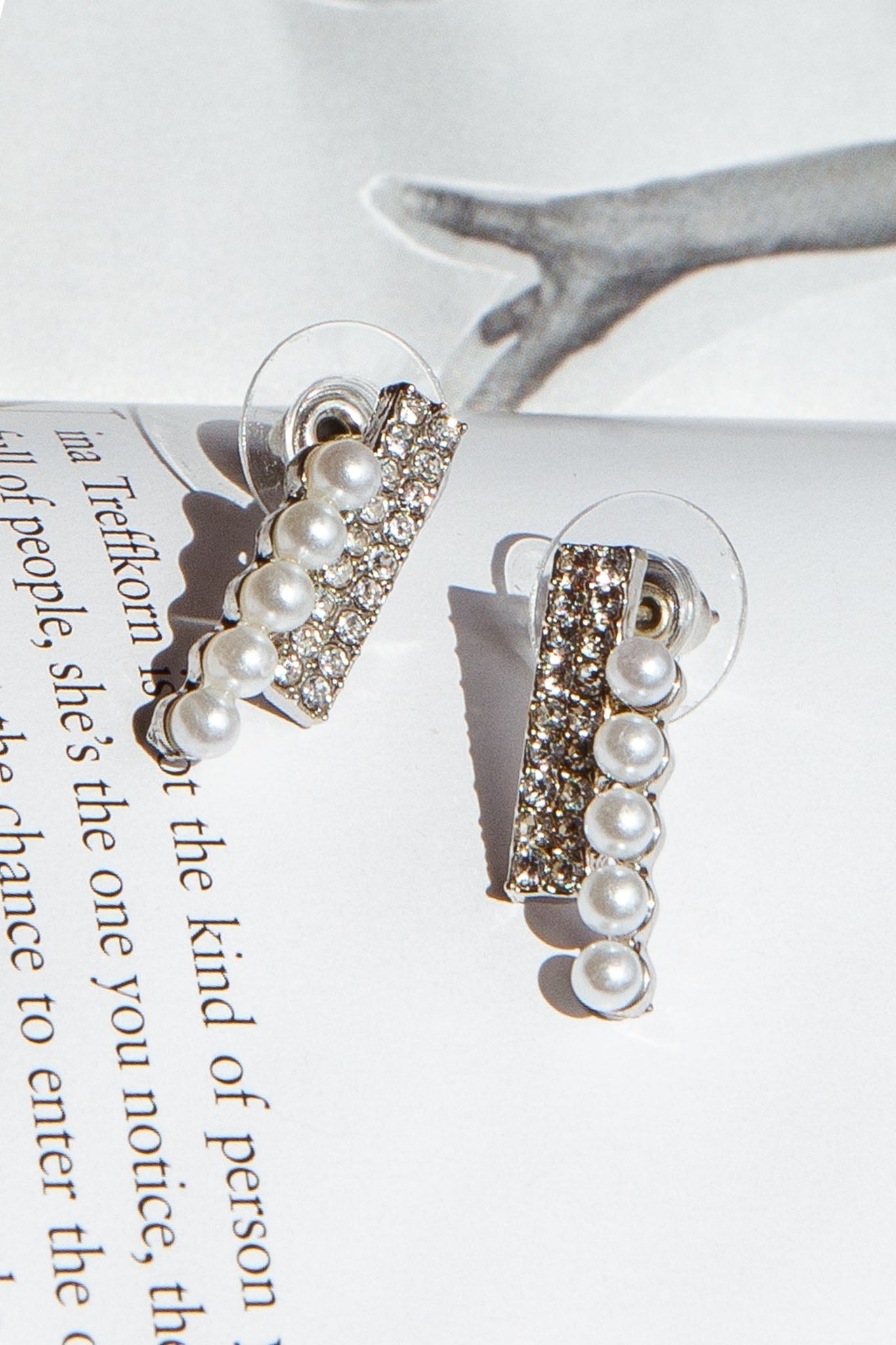 Scorpio Earrings Diamond Silver