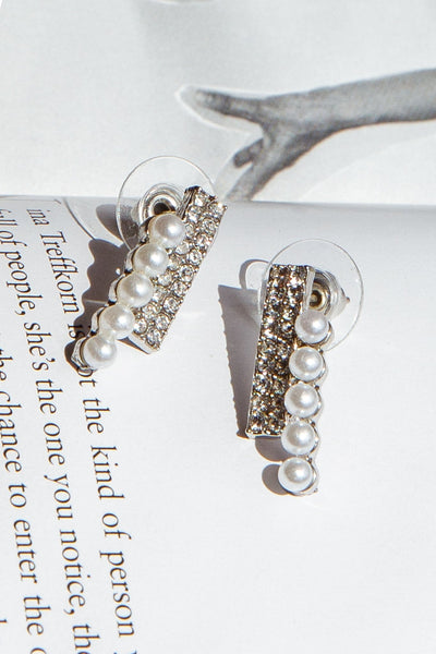 Scorpio Earrings Diamond Silver