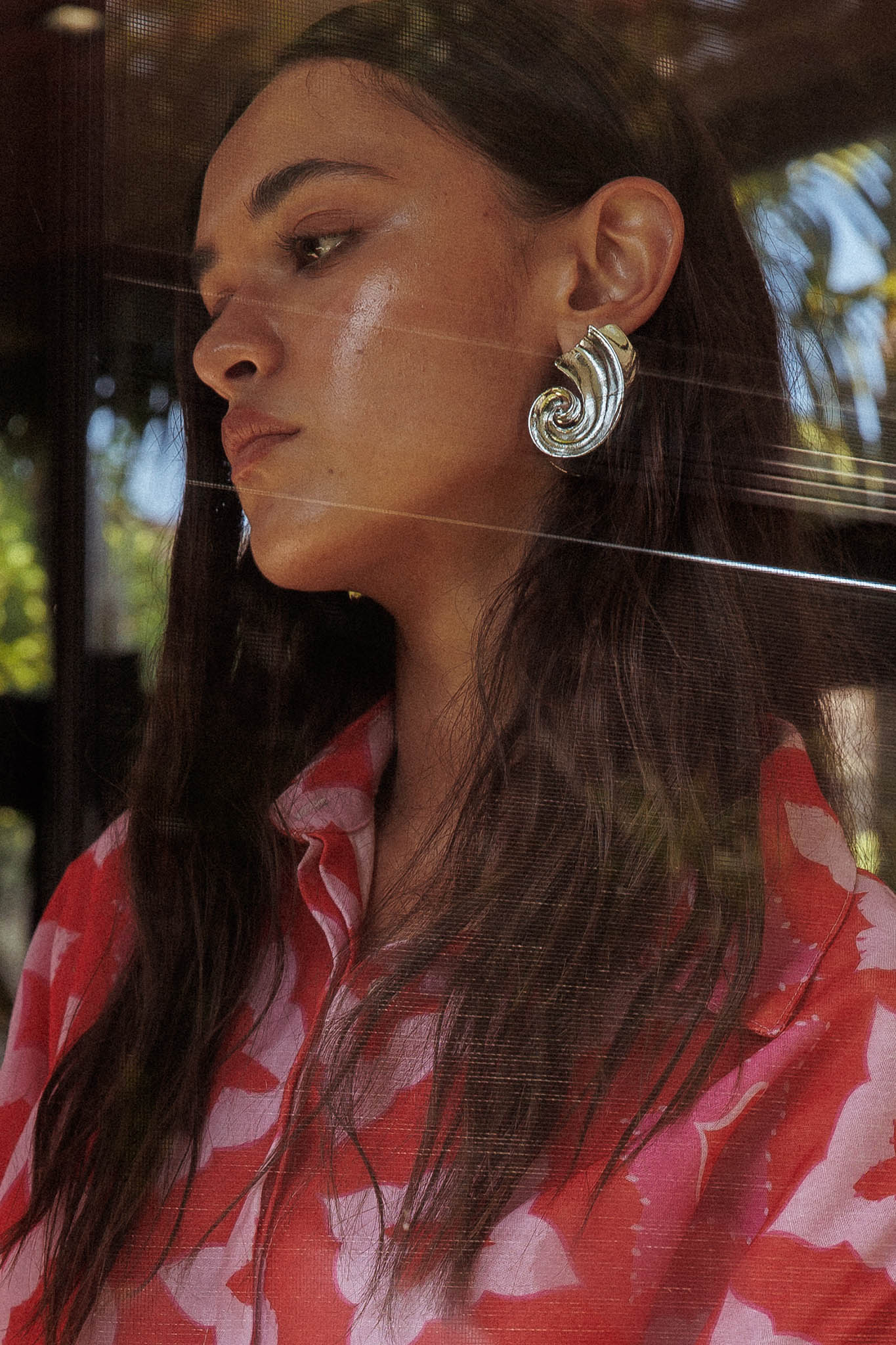 Spiral Earrings Calypso Silver