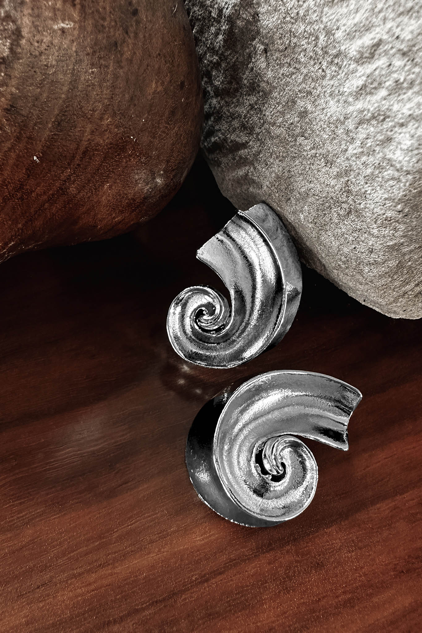 Spiral Earrings Calypso Silver