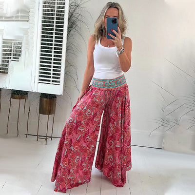 Ruby | Boho Elastic Waistband Trousers