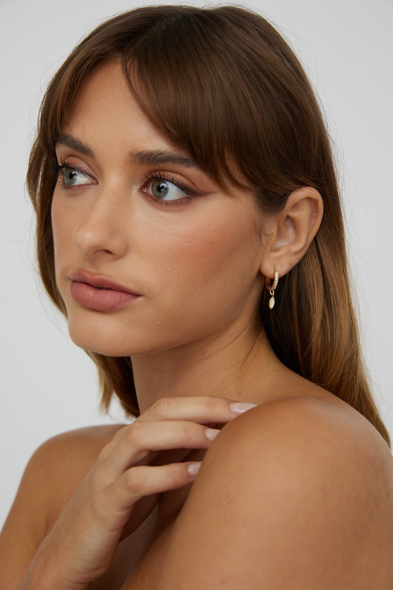 Starry Bright Gold Hanging Earrings