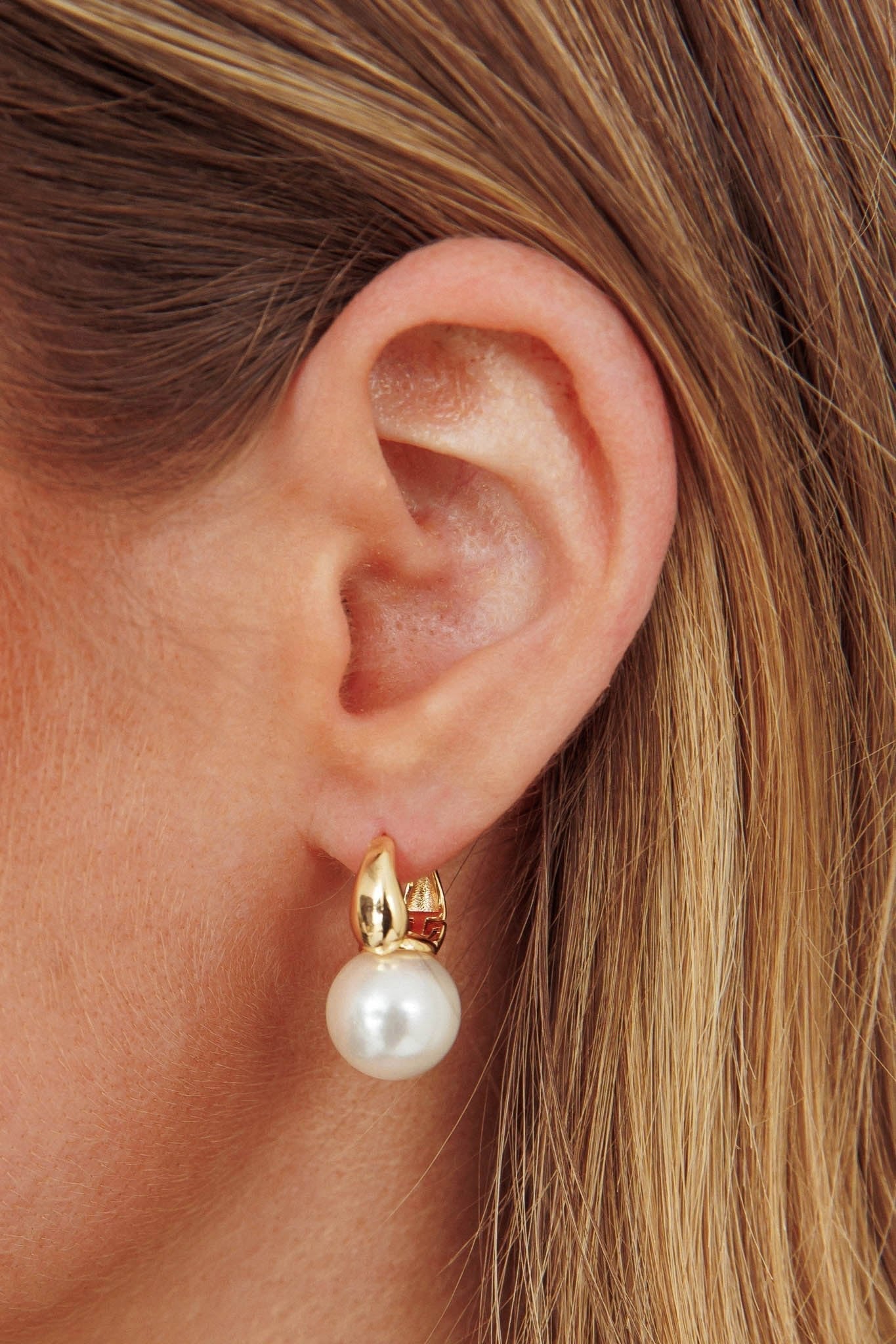 Taj Golden Pearls Dangle Earrings