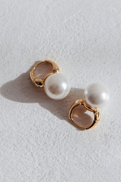Taj Golden Pearls Dangle Earrings