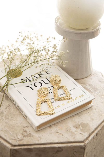 Texture Earrings London Gold