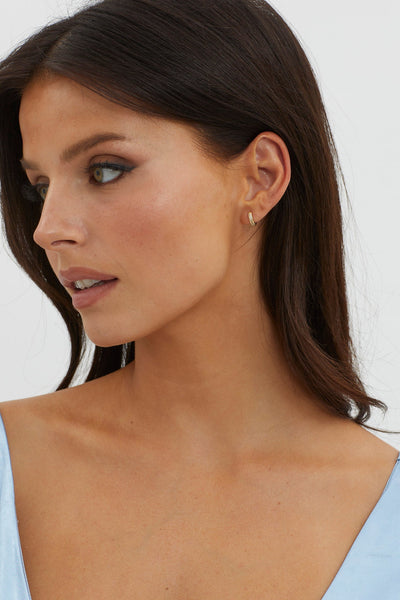 Zelda Gold Pave Zirconia Earrings