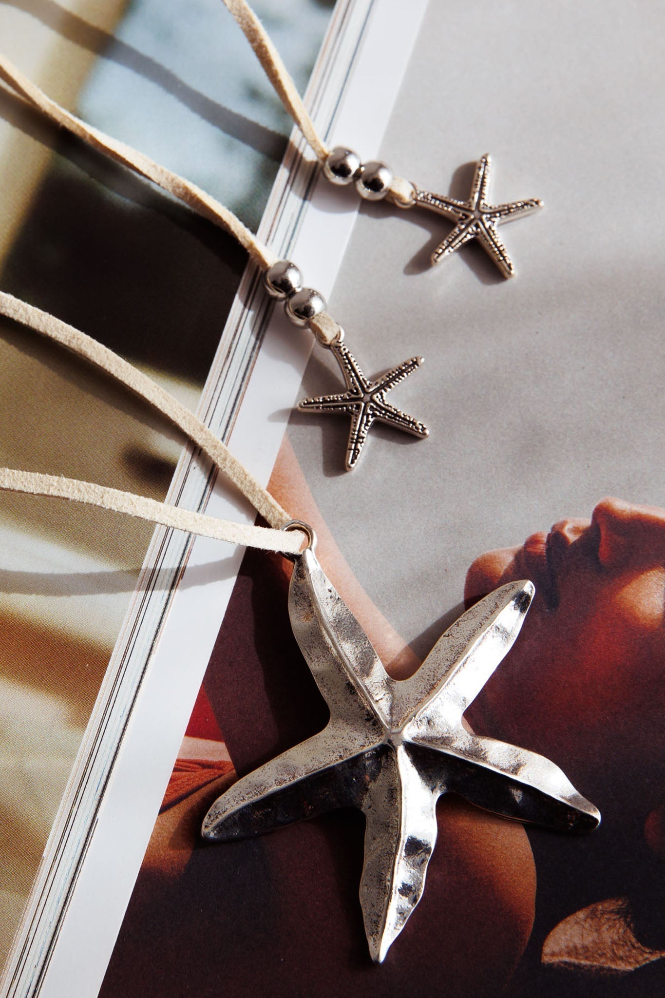 Silver Star Seahorse Pendant Necklace