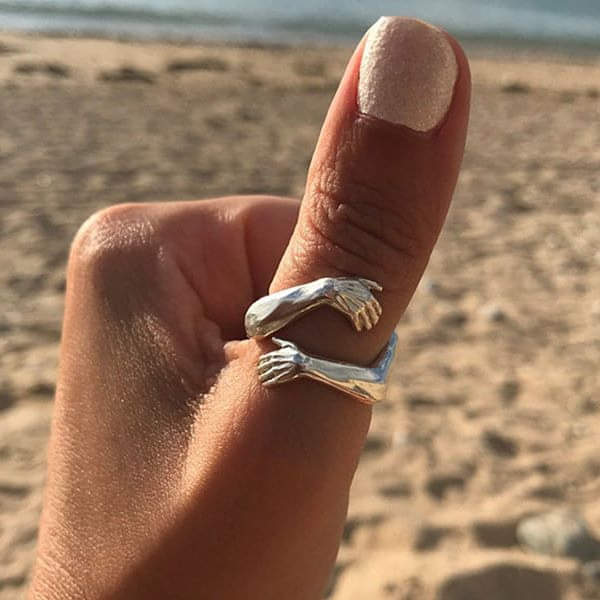 Silver Adjustable Embrace Ring