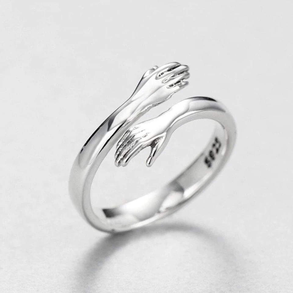Silver Adjustable Embrace Ring