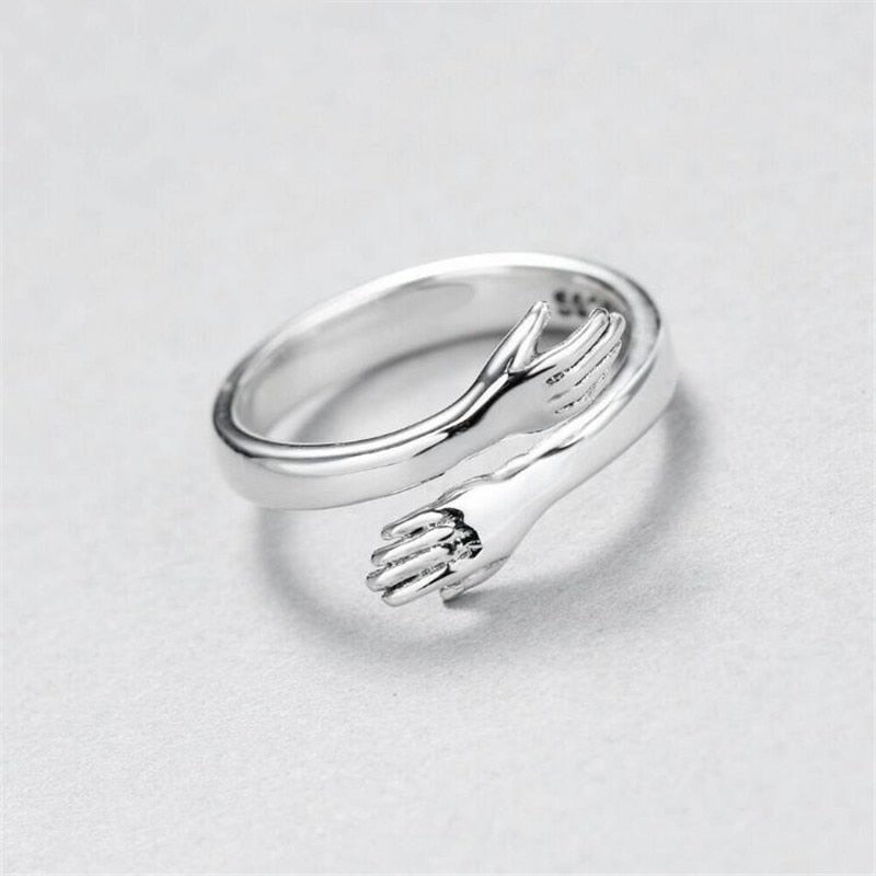 Silver Adjustable Embrace Ring
